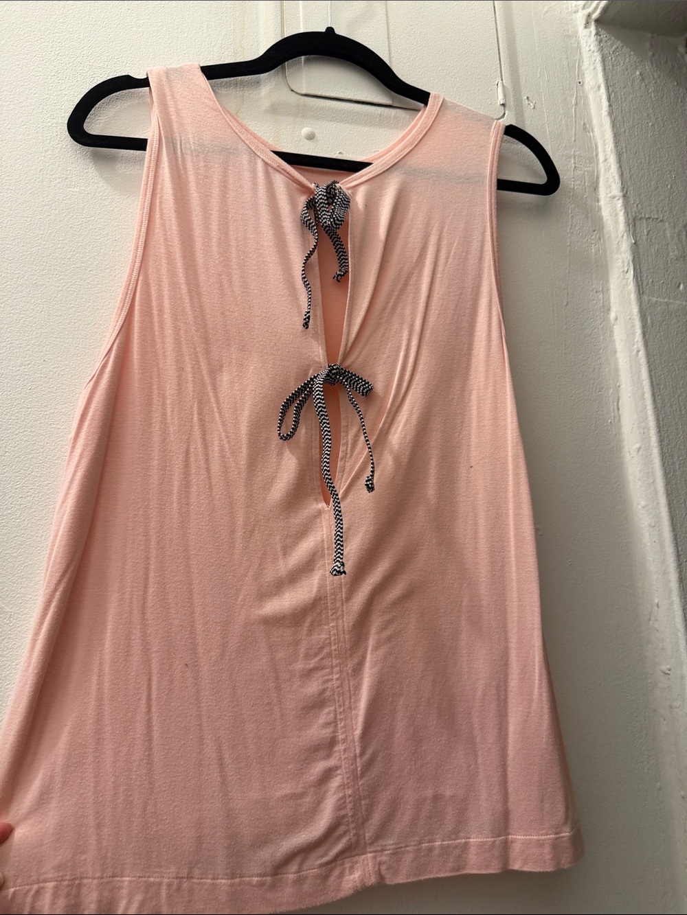 FP Movement by Free People Light Pink Tie-Back Tank
